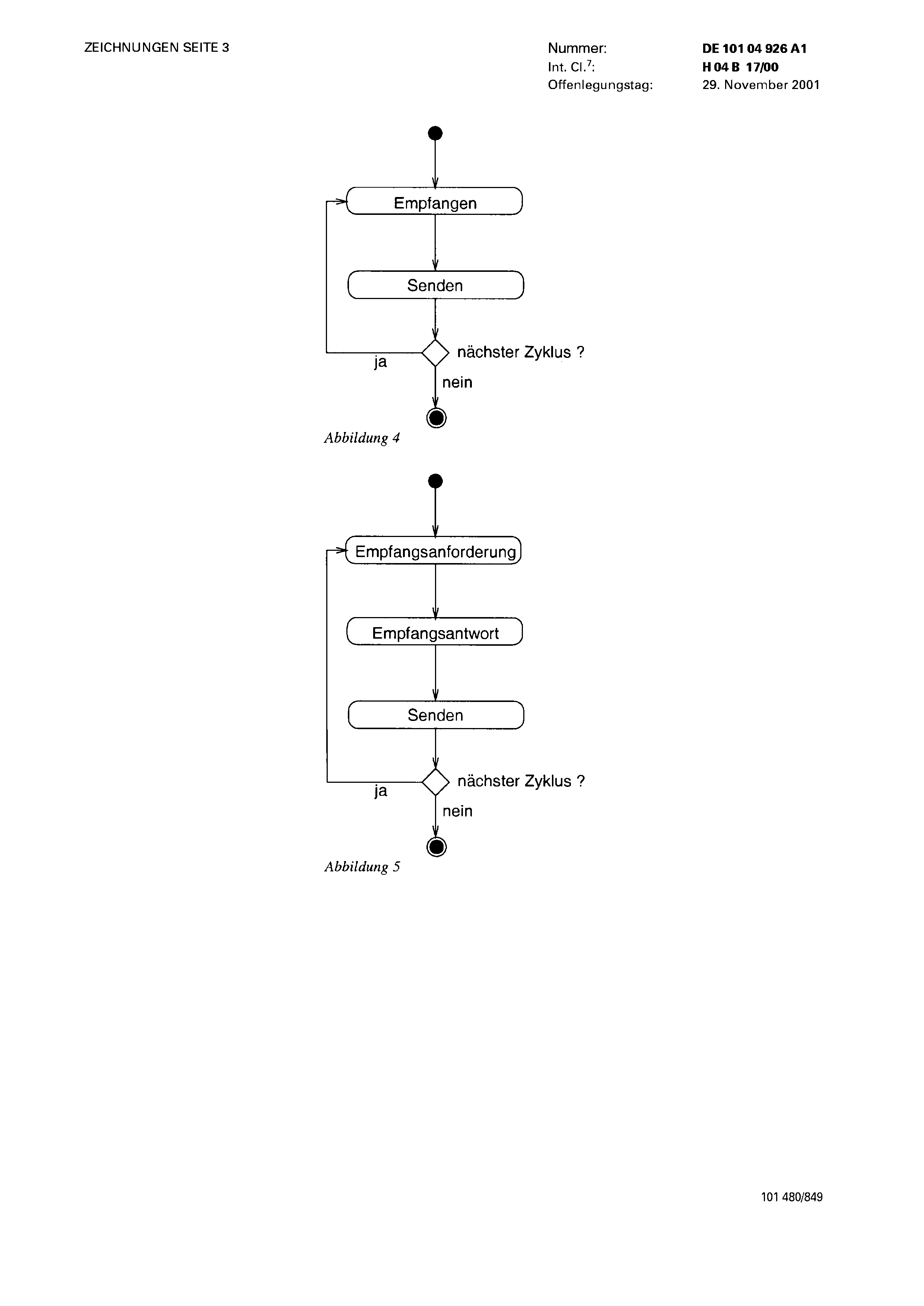 DE10104926A1, drawing sheet 3 of 5