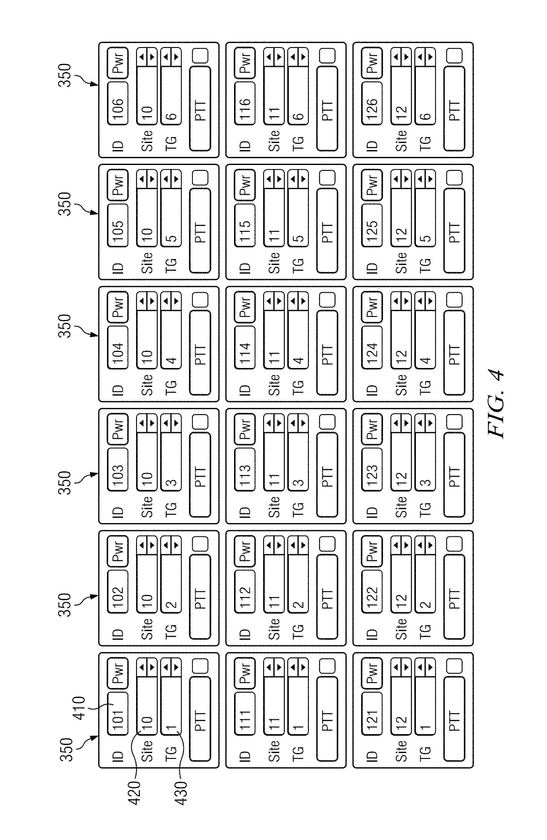 US10117111B2, drawing sheet 5 of 8