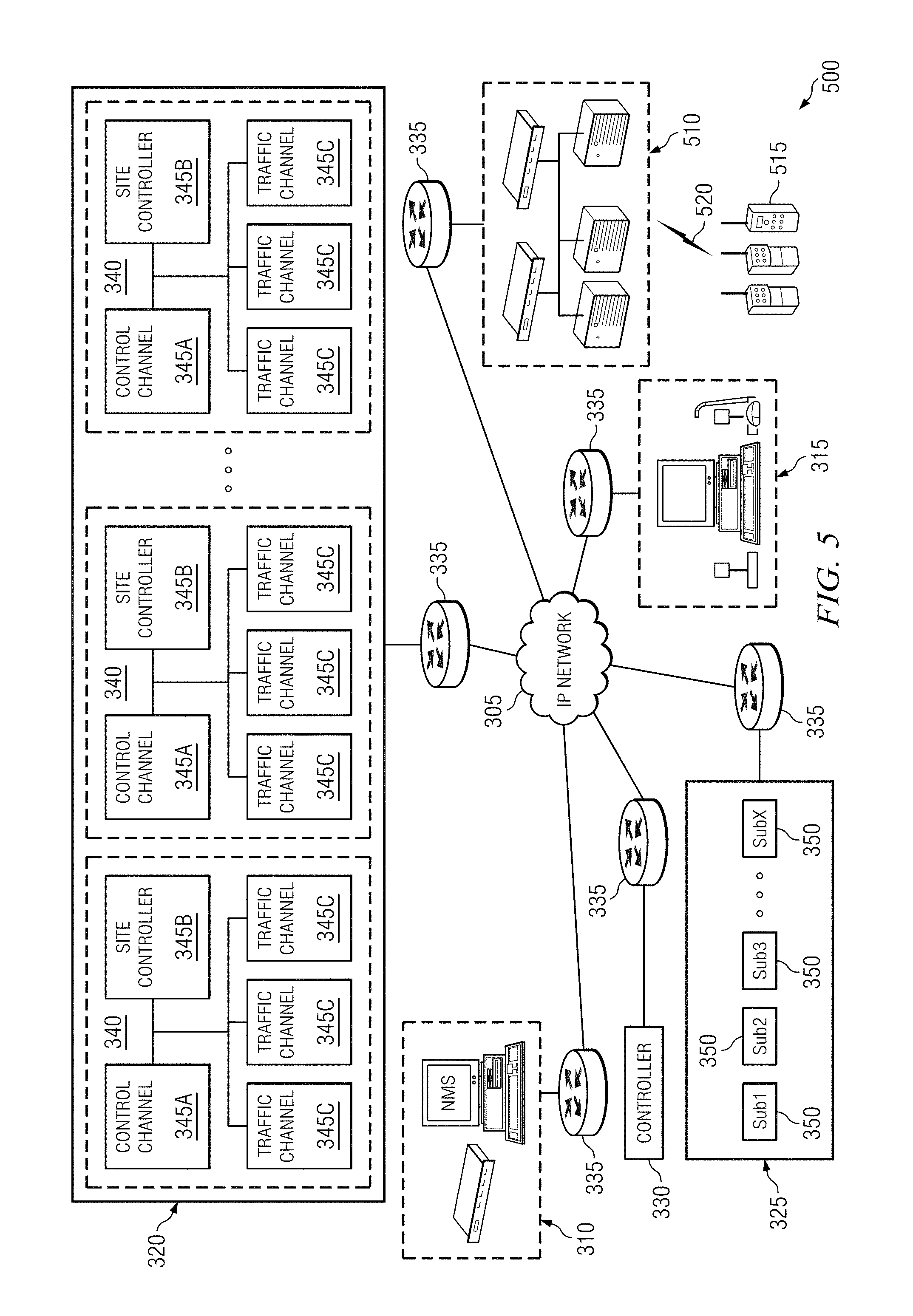 US10117111B2, drawing sheet 6 of 8