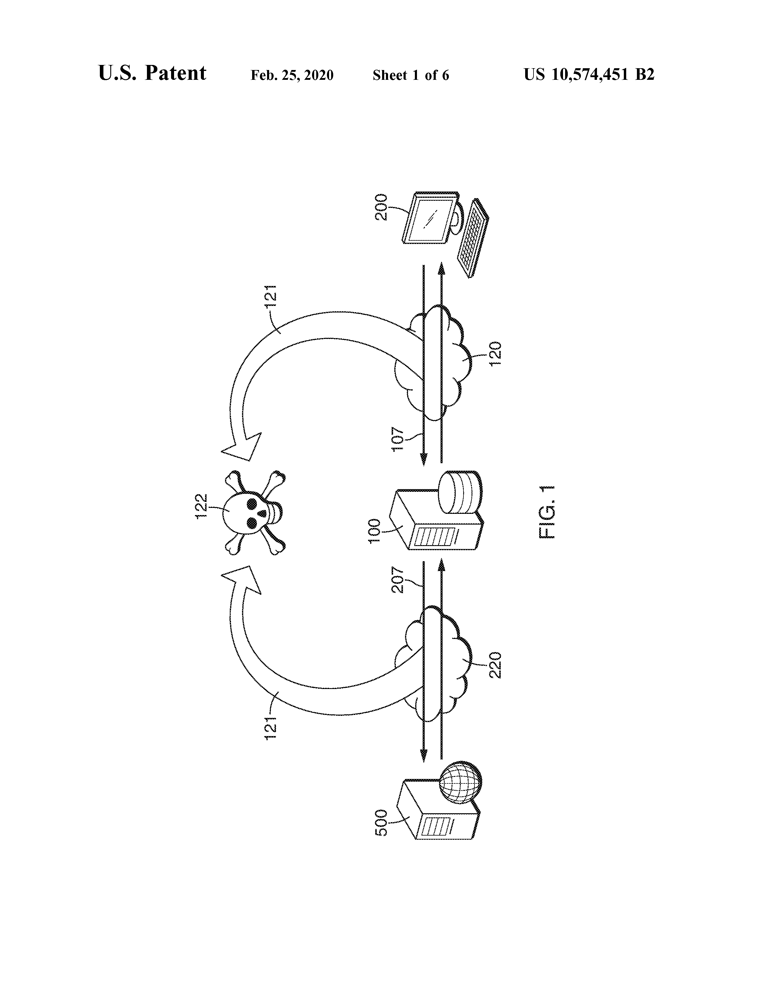 US10574451B2, drawing sheet 8 of 13