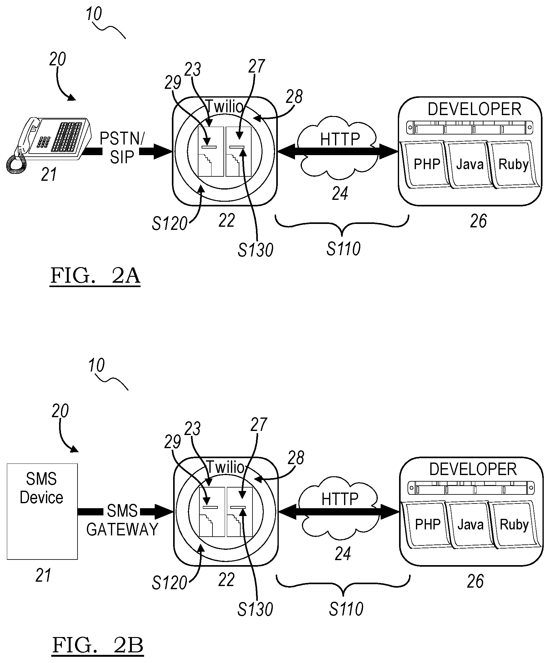 US10694042B2, drawing sheet 3 of 19