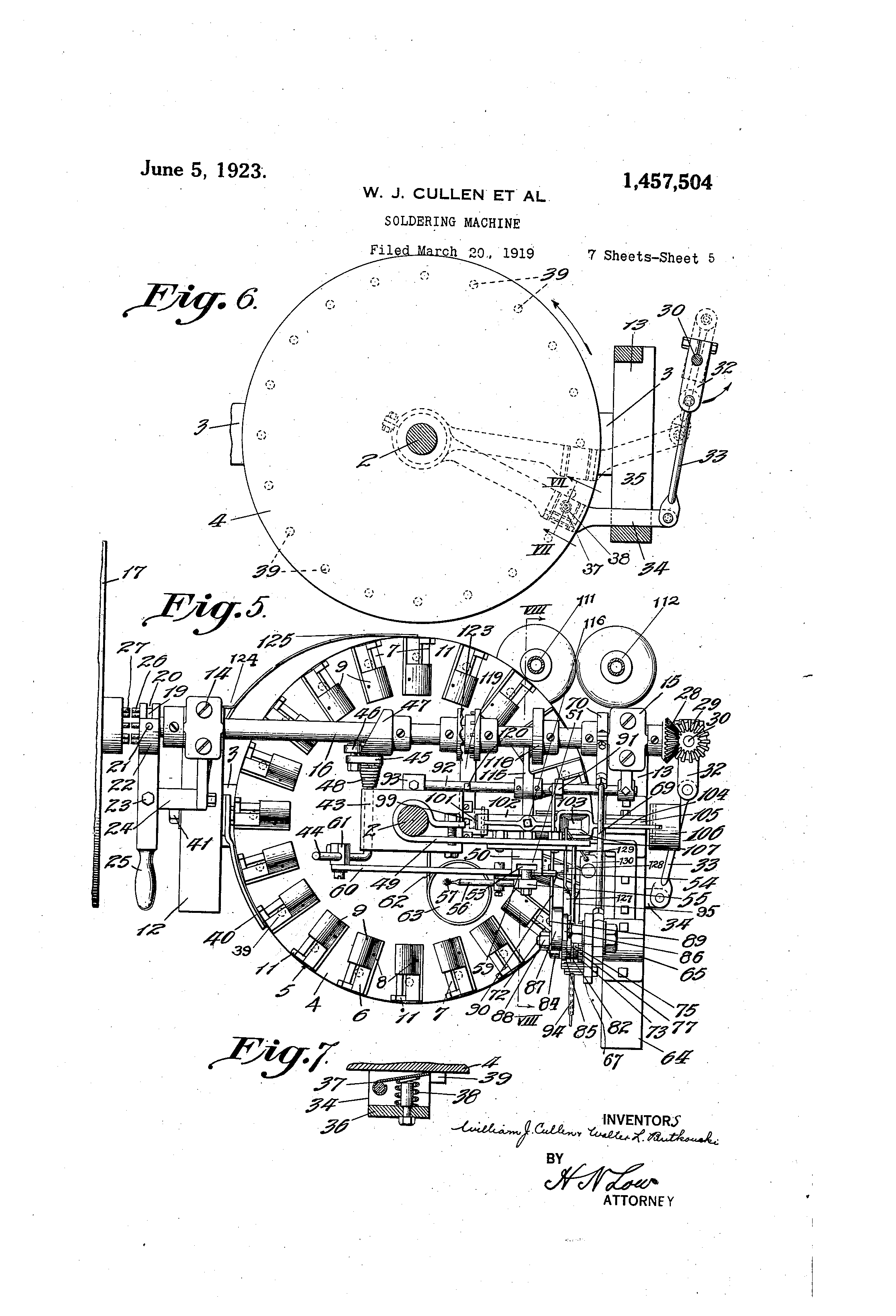 US1457504A, drawing sheet 12 of 14