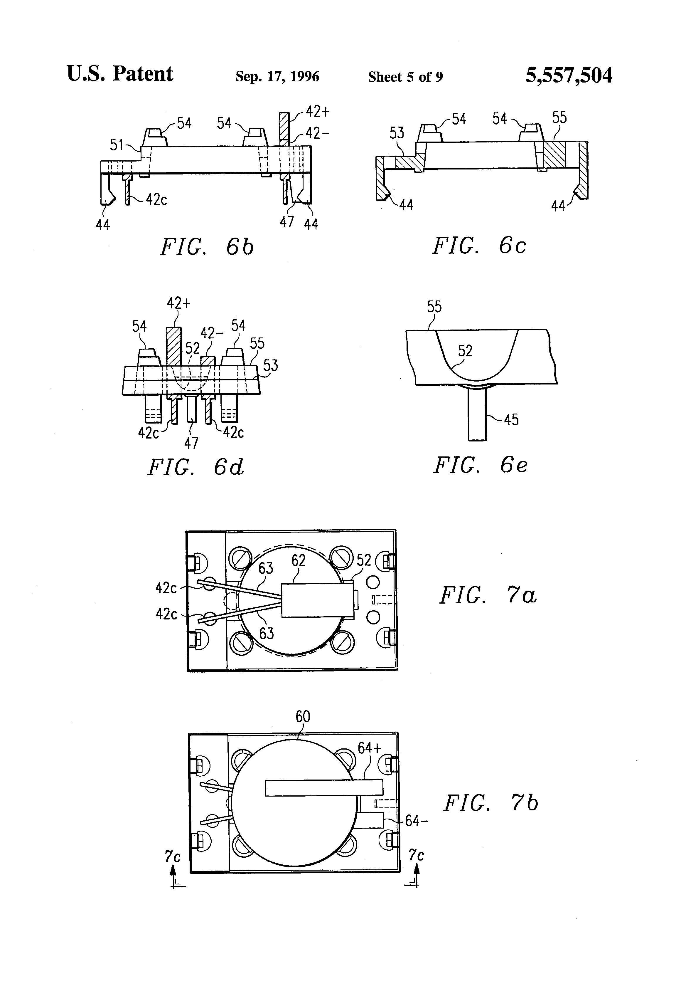 US5557504A, drawing sheet 5 of 18