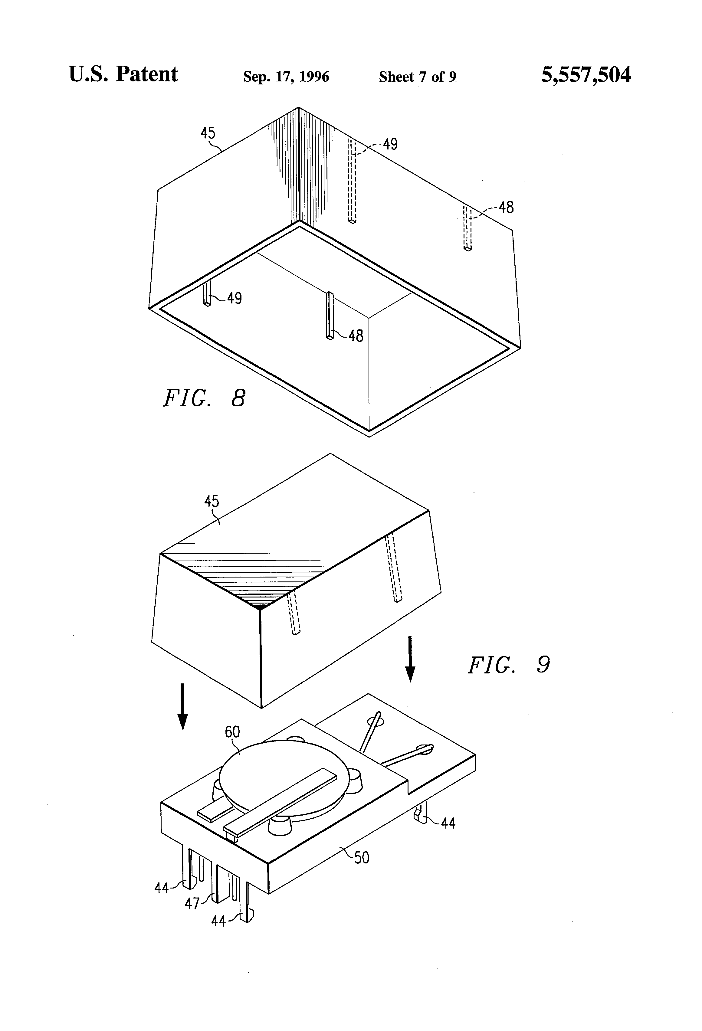 US5557504A, drawing sheet 7 of 18