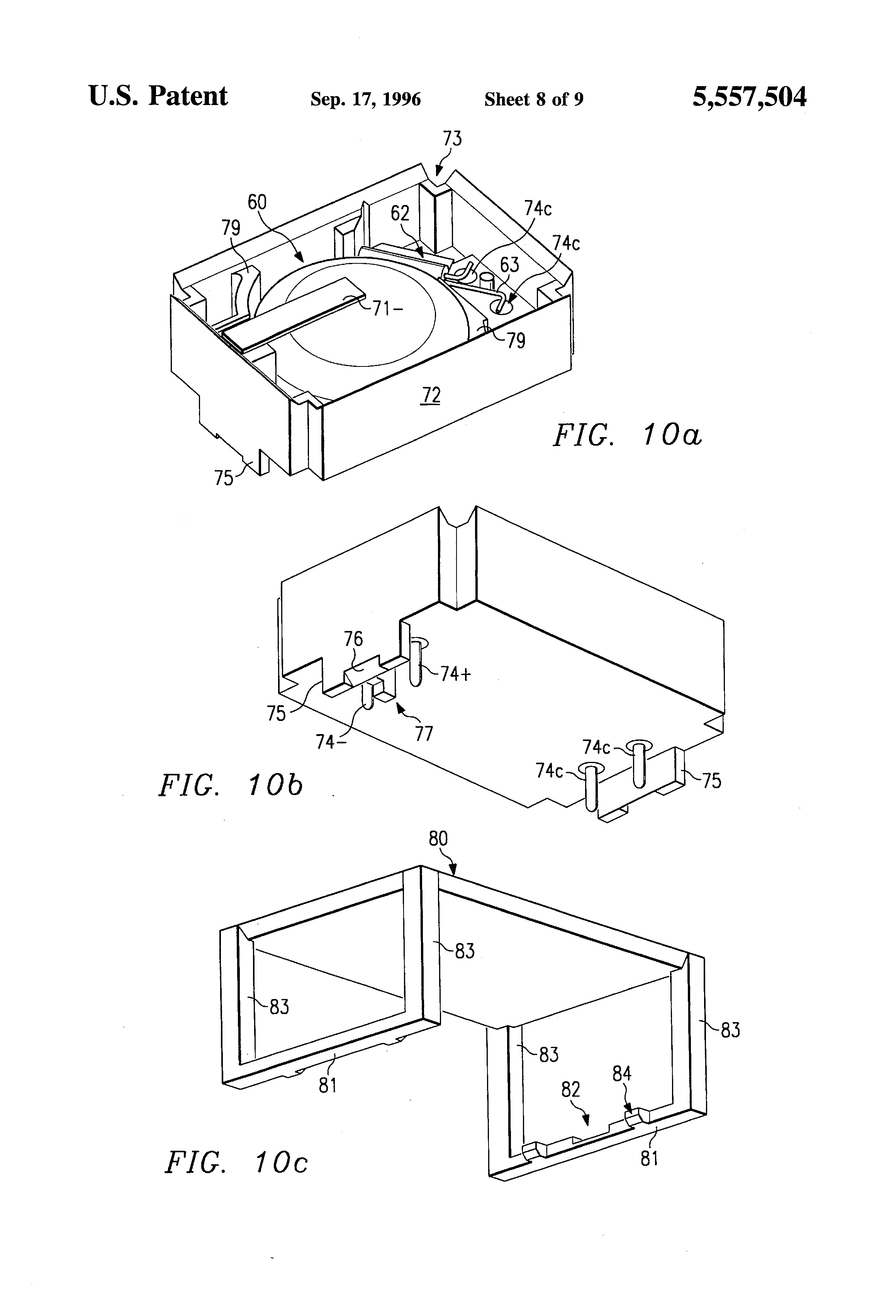 US5557504A, drawing sheet 8 of 18