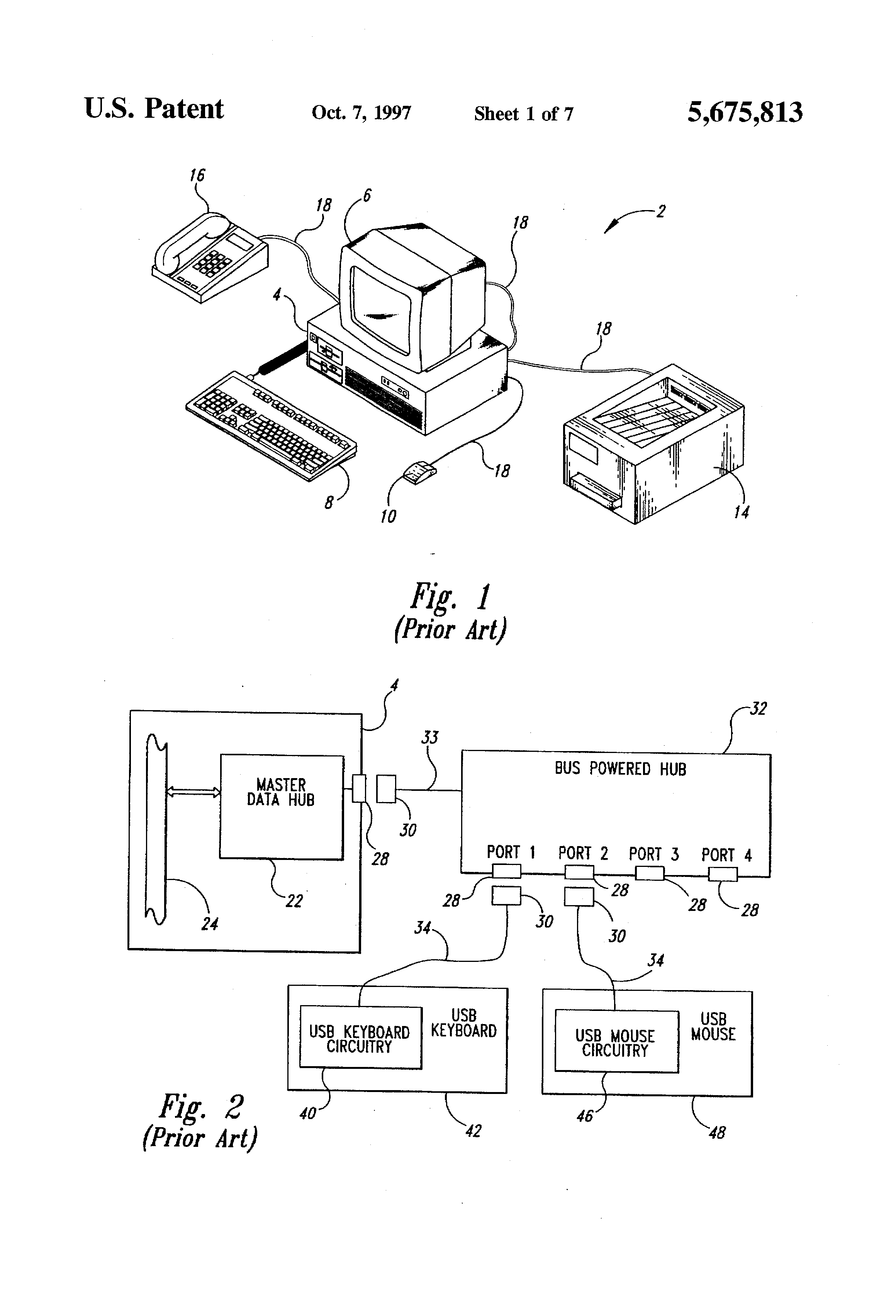 US5675813A, drawing sheet 1