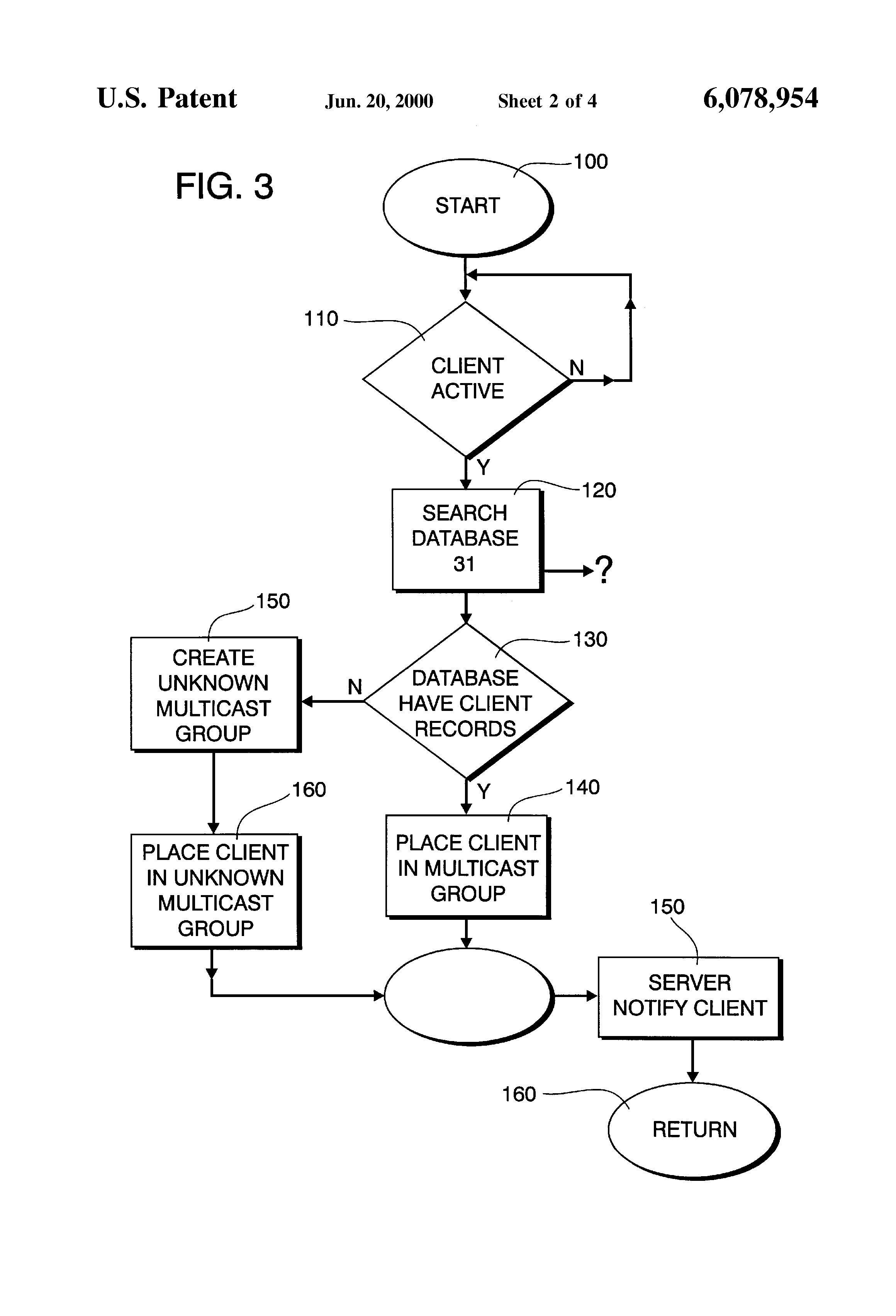 US6078954A, drawing sheet 6 of 12