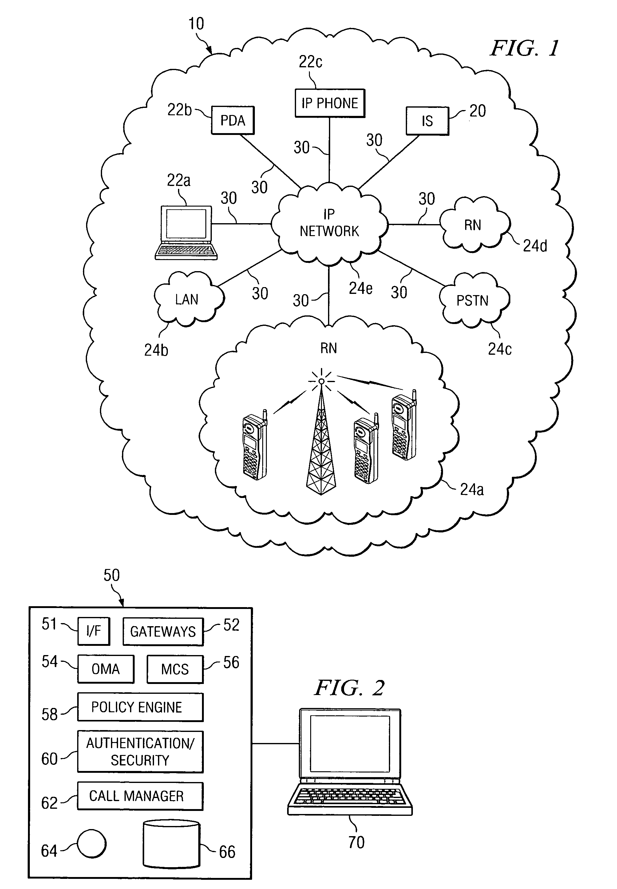 US7636339B2, drawing sheet 2 of 7