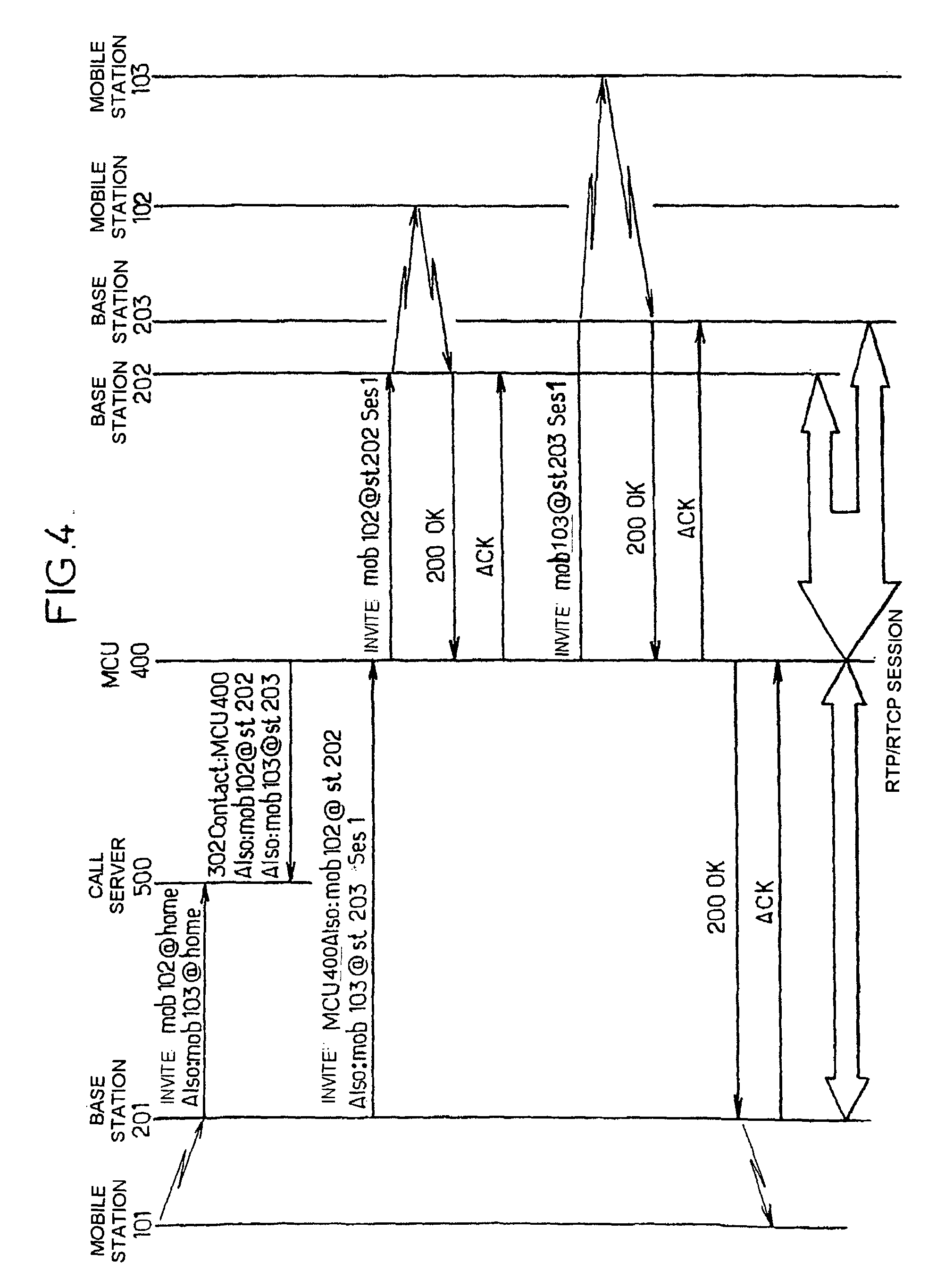 US7764633B2, drawing sheet 4 of 8