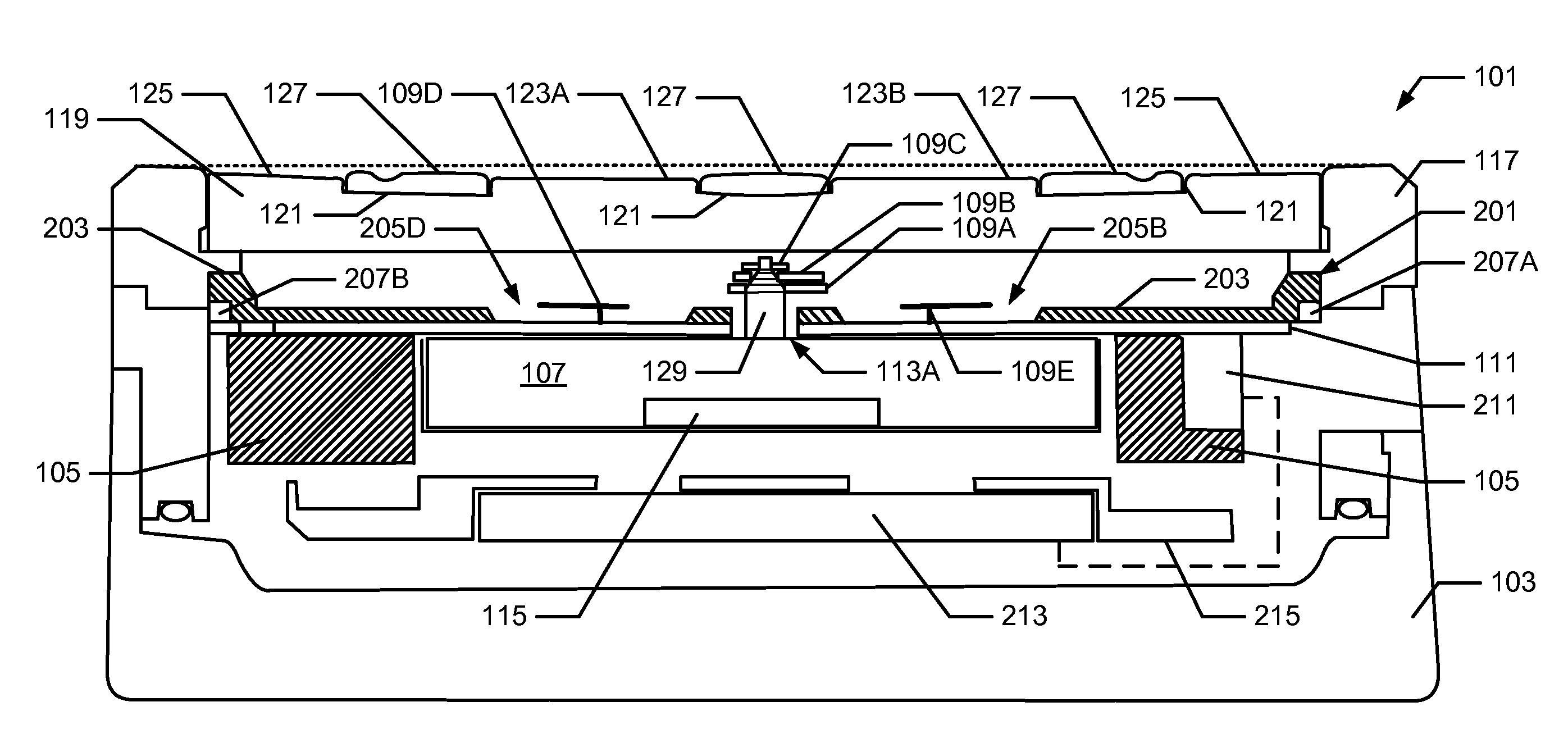US7857504B2, drawing sheet 1