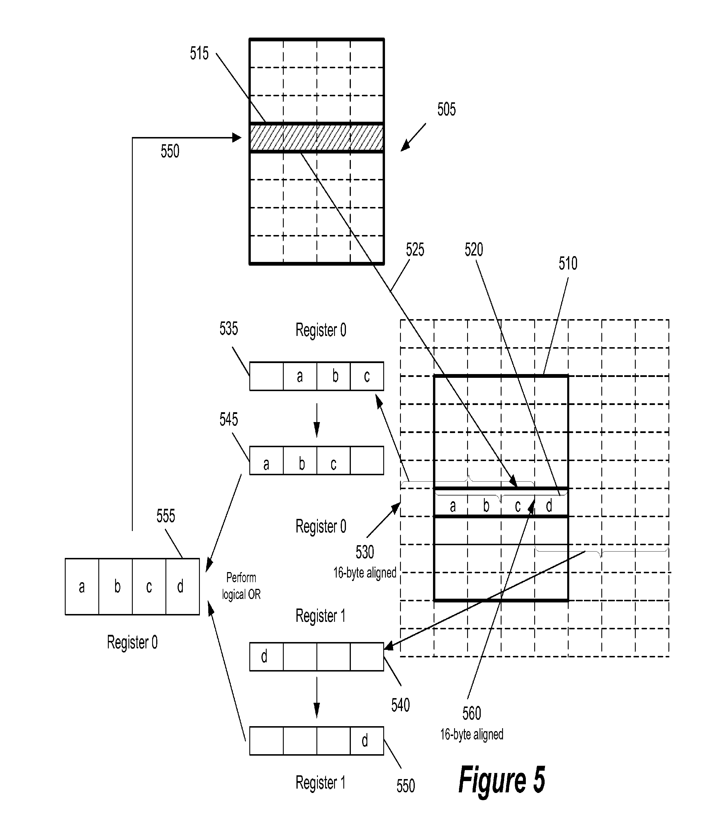 US8024552B2, drawing sheet 5 of 6