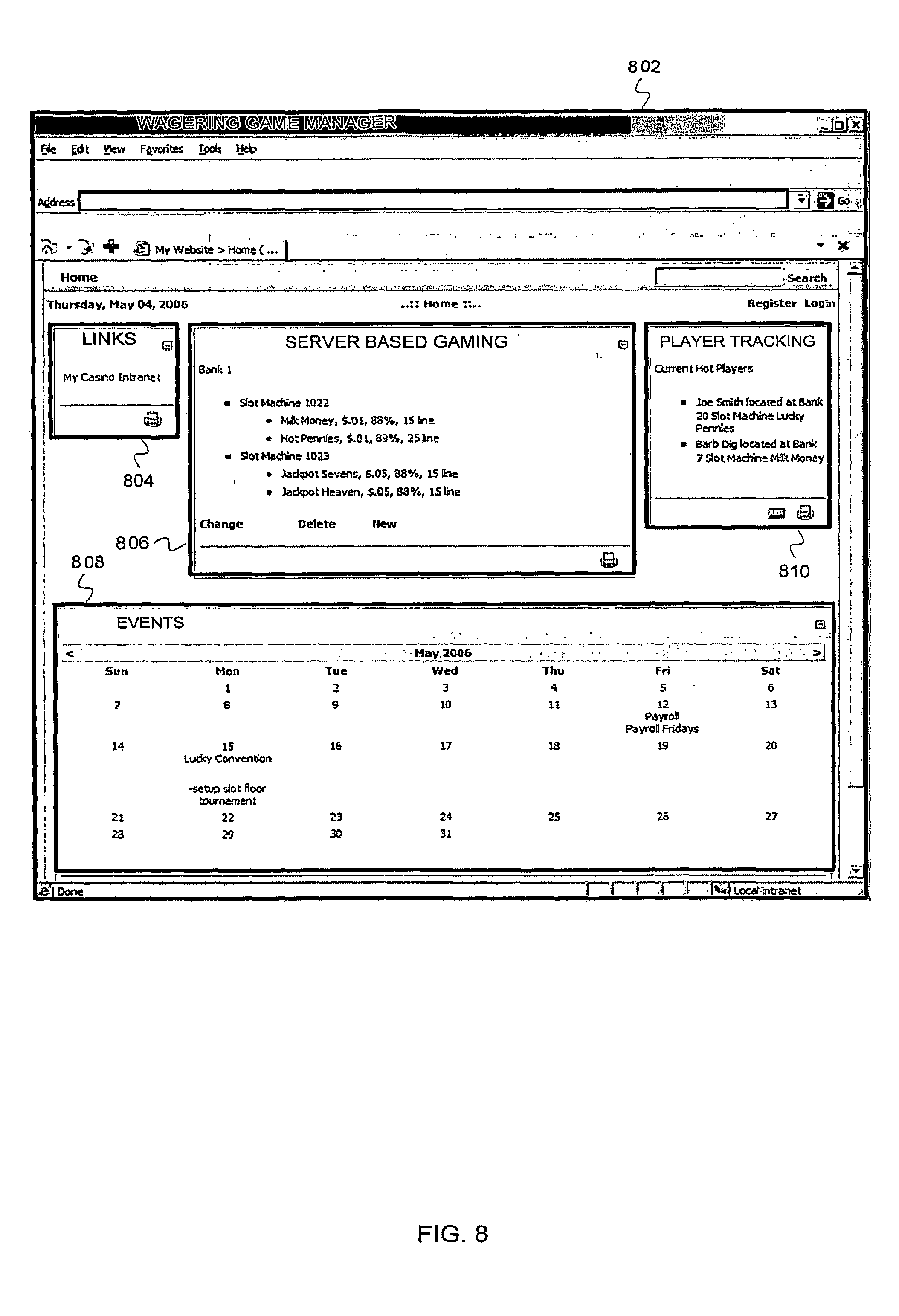 US8172686B2, drawing sheet 9 of 14